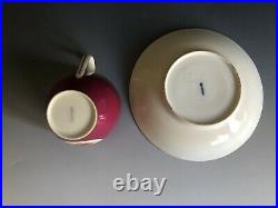 Antique KPM Berlin Porcelain Teacup & Saucer 19th C