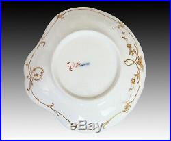 Antique KPM Berlin Scallop Shell Shaped Porcelain Dish Plate