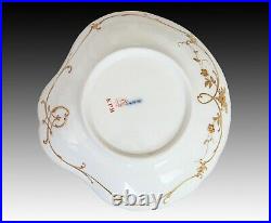Antique KPM Berlin Scallop Shell Shaped Porcelain Small Dish Plate