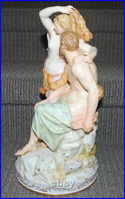Antique KPM Hercules And Omphale Figurine German Porcelain