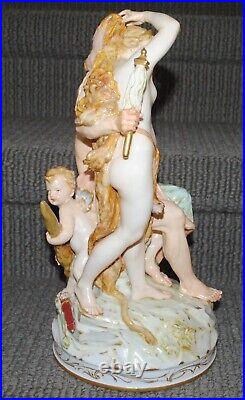 Antique KPM Hercules And Omphale German Porcelain Figurine