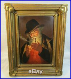 Antique KPM Night Smoker Porcelain Plaque by Wagner # 603