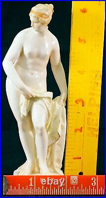 Antique KPM Porcelain Figurine Nude Lady After the Bath Well Marked