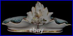 Antique KPM Porcelain Inkwell & Sander with Stand Gilt Prussian Wars Inspired