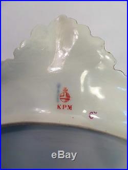 Antique KPM Porcelain Neuzierat 14 Oval Serving Tray Platter Berlin Germany