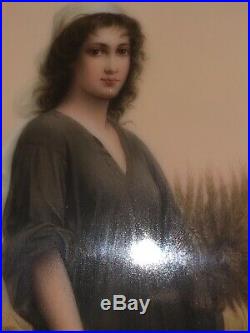 Antique KPM Porcelain Plaque Ruth Signed wagner Circa 1880