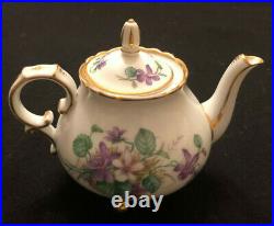 Antique KPM Porcelain Teapot with Hand Painted Floral Pattern