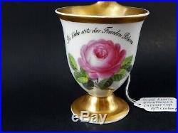 Antique KPM Royal Berlin Porcelain Cabinet Cup German Inscription 19th Century