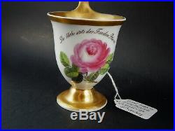 Antique KPM Royal Berlin Porcelain Cabinet Cup German Inscription 19th Century