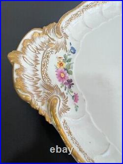 Antique, KPM Royal Porcelain Berlin, Hand painted, Porcelain Tray, 42,5cm/16.73