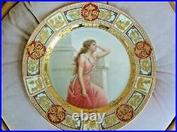 Antique KPM Royal Vienna Porcelain Portrait Plate