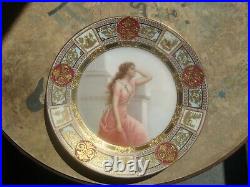 Antique KPM Royal Vienna Porcelain Portrait Plate
