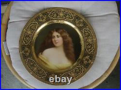 Antique KPM Royal Vienna Porcelain Portrait Plate Wagner