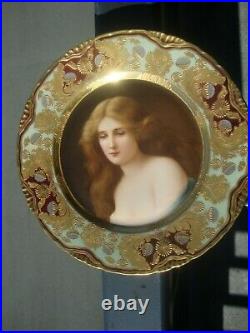Antique KPM Royal Vienna Porcelain Wagner Portrait Plate