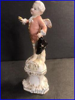 Antique KPM porcelain statue/Figure/Germany C. 1920/Stamped/Angel/Present/Gift