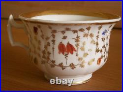 Antique Kpm Berlin Porcelain Cup And Saucer Hand Painted With Flowers Circa 1830