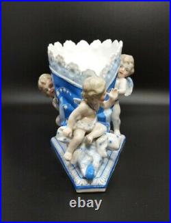 Antique Kpm German Porcelain Cherubs Figurine