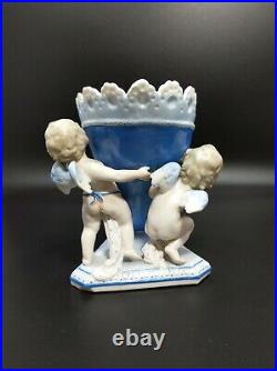 Antique Kpm German Porcelain Cherubs Figurine