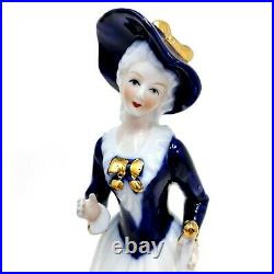 Antique Porcelain Figurine Lady withUmbrella By Königliche Porzellan Manufacture