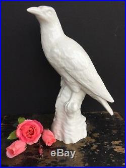 Antique Vintage Blanc De Chine KPM White Porcelain Bird