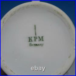 Antique Vintage KPM Germany Porcelain A CLOSE SHAVE Black Americana Shaving Mug