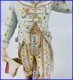 Antique c1887 KPM Bisque Figurine Dandy GentlemanA. W. F Kister Scheibe Aisbach