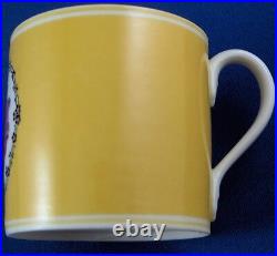 Art Nouveau KPM Berlin Porcelain Yellow Espresso Cup & Saucer Porzellan Tasse
