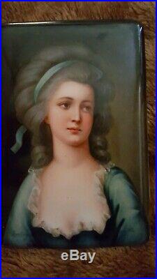 BIG Porcelain Plaque Grafin Potocka Countess Sophie KPM Portrait Germany Signed
