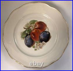 Beautiful Antique used old Porcelain plate Fruit, KPM, Germany size 19.5 cm gift