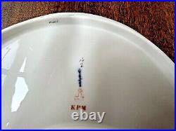 Beautiful Elegant Antique KPM Germany Berlin Porcelain Crescent Shaped Bone Dish