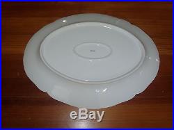 Big Antique 19th c. KPM Berlin White Blanc de Chine Porcelain Deep Oval Platter