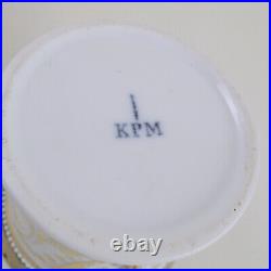 C1837 Antique KPM Porcelain Cup Biedermeier JESUS CHRIS CUP Portrait Swan Handle