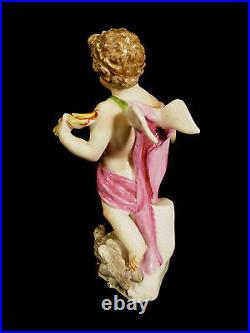 Fabulous 18th Century Signed Kpm Berlin Porcelain Cherub Figurine Circa 1770