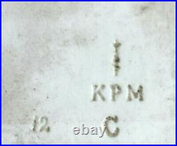 Framed KPM Porcelain Plaque of Charme signed Wagner