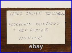 Franz Xavier F. X. Thallmaier Antique German Porcelain Plaque MARY MAGDALENE kpm