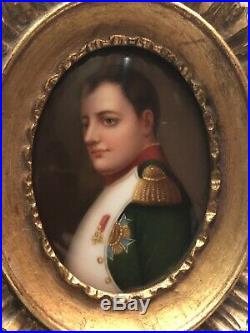 French Hand Painted Napoleon Bonaparte Porcelain 1800, s Made In Germany Kpm