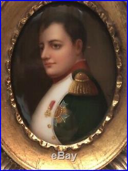 French Hand Painted Napoleon Bonaparte Porcelain 1800, s Made In Germany Kpm
