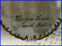 German Porcelain Oval Plaque Queen Louise KPM quality circa 1890