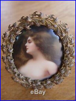 Hutschenreuther Porcelain Plaque After Asti Painting by KPM Artist Wagner