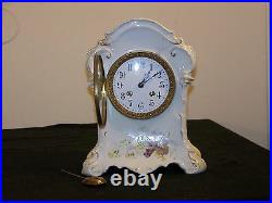 KPM- AD. Mougin- Porcelain Antique French/German Hand Painted Clock