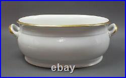 KPM Antique Large Porcelain Gold Gilt Foot Bath Wash Bowl Basin Rare