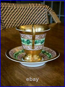 KPM BERLIN Cup & Saucer Royal Berlin 1790-1800 Sceptre Mark