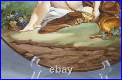 KPM Berlin 19th Century Hand Painted Bacchus & Ariadne 16 Inch Charger Plaque B