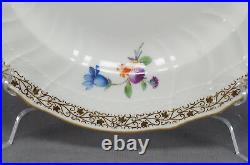 KPM Berlin Hand Painted Floral & Gold 8 3/4 Inch Luncheon Plate C. 1870 1945