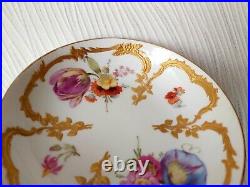 KPM Berlin porcelain antique plate Gold Flower Gift for women Anique gift Vintag
