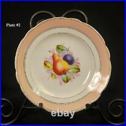 KPM Decorative 4 Plates 8 Silesia Krister Hand Painted Fruit withGold 1840-1895