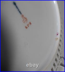 KPM Hand Painted Porcelain Cabinet Plate With Pierced Border