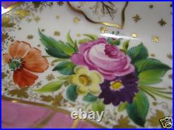KPM PORCELAIN PLATE HAND PAINTED CONDIMENT DISH TRAY PLATTER Germany c1885 Excel
