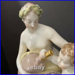 KPM Porcelain Figurine Of Mother And Child 8tall