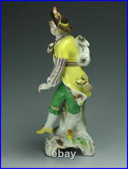 KPM Porcelain Figurine of Gentleman in Yellow Coat Handpainted c1900s